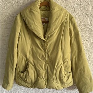 Talbots Light Olive Puffer Jacket